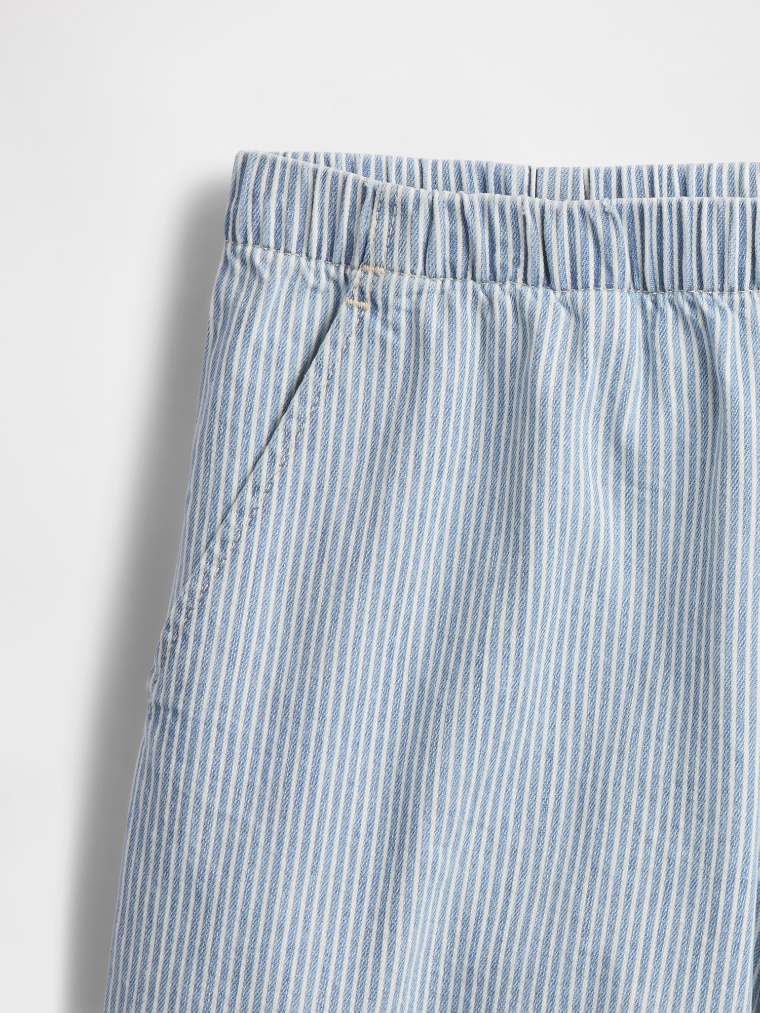 Mid Rise Easy Denim Boxer Shorts