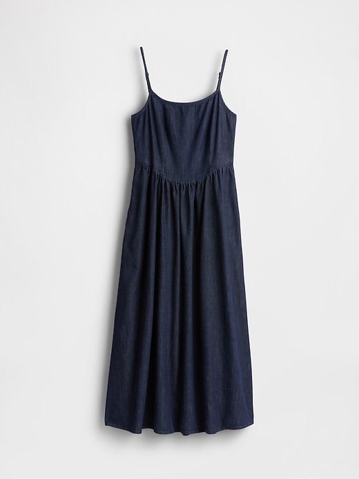 Image number 7 showing, Denim Drop-Waist Maxi Dress