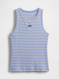 Modern Rib Logo Halter Top