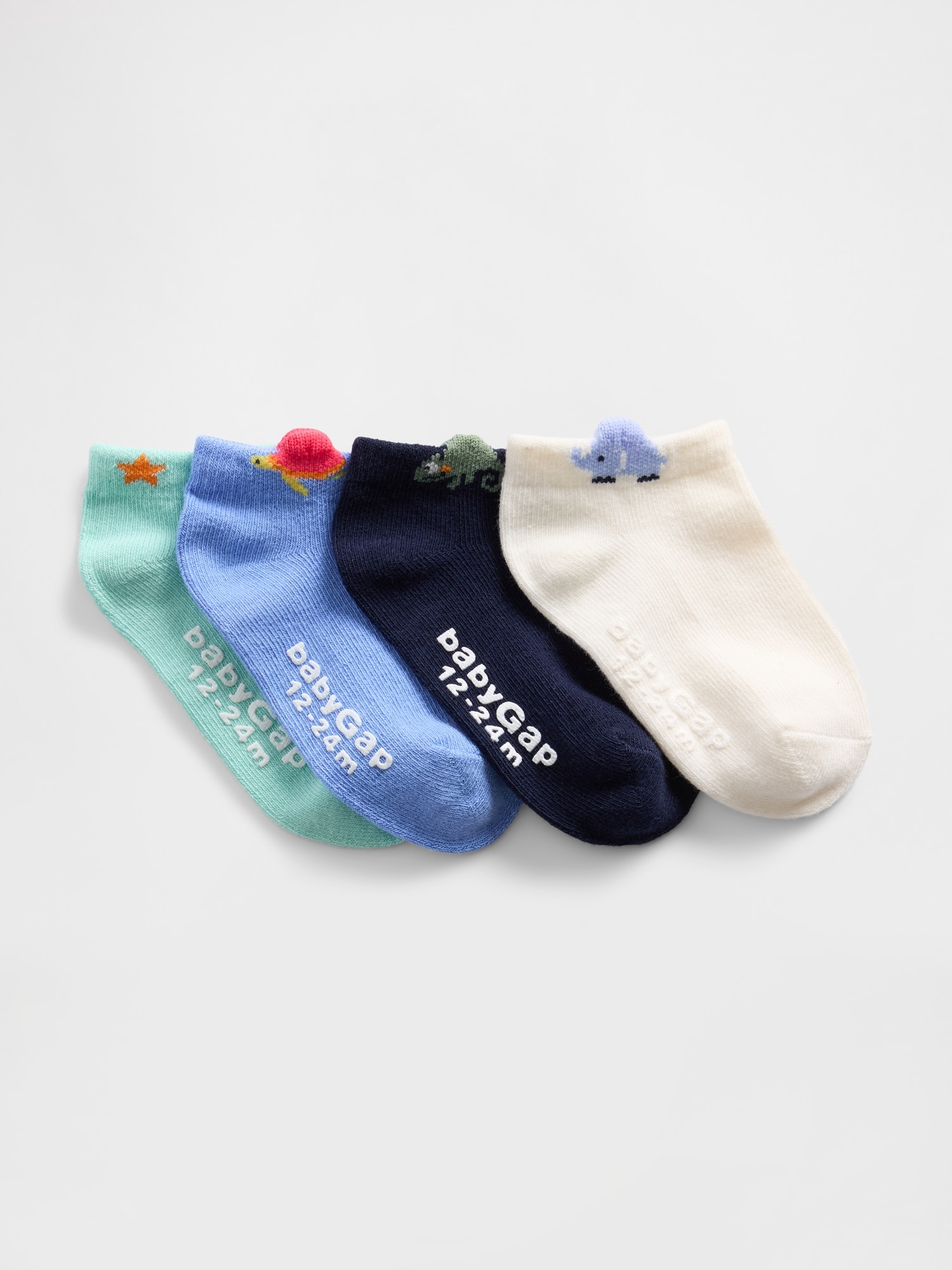 Baby & Toddler No Show Socks (4-Pack)