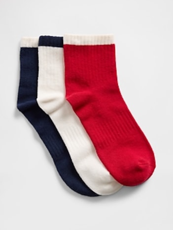 Kids Quarter Crew Socks (3-Pack)