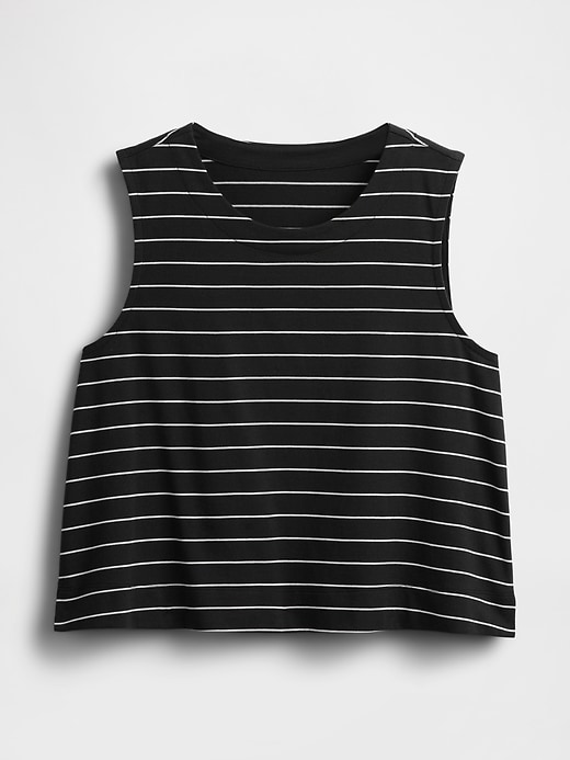 Image number 5 showing, Heavyweight Organic Cotton Cropped Shell Tank Top