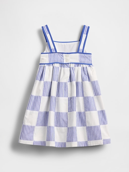 Image number 3 showing, Baby & Toddler Poplin Patchwork Dress