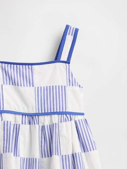 Image number 4 showing, Baby & Toddler Poplin Patchwork Dress