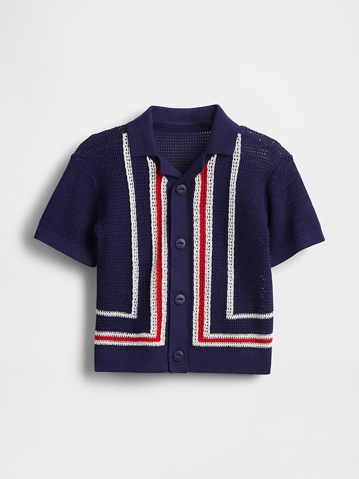 Image number 2 showing, Baby & Toddler Border Stripe Sweater Shirt