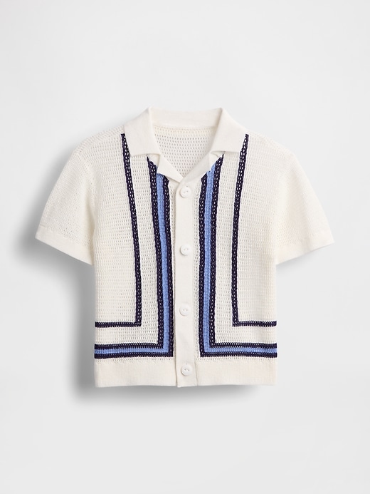 Image number 2 showing, Baby & Toddler Border Stripe Sweater Shirt