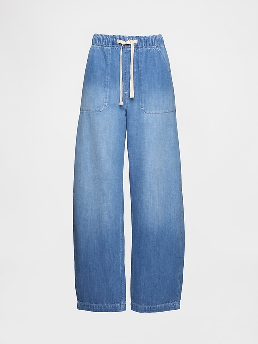 Image number 7 showing, High Rise Easy Barrel Jeans
