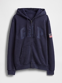 VintageSoft Gap Logo Zip Hoodie