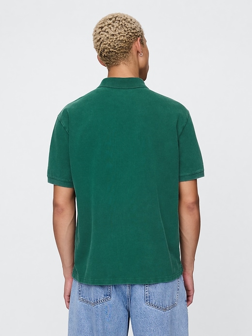 Image number 3 showing, Relaxed Pique Polo Shirt