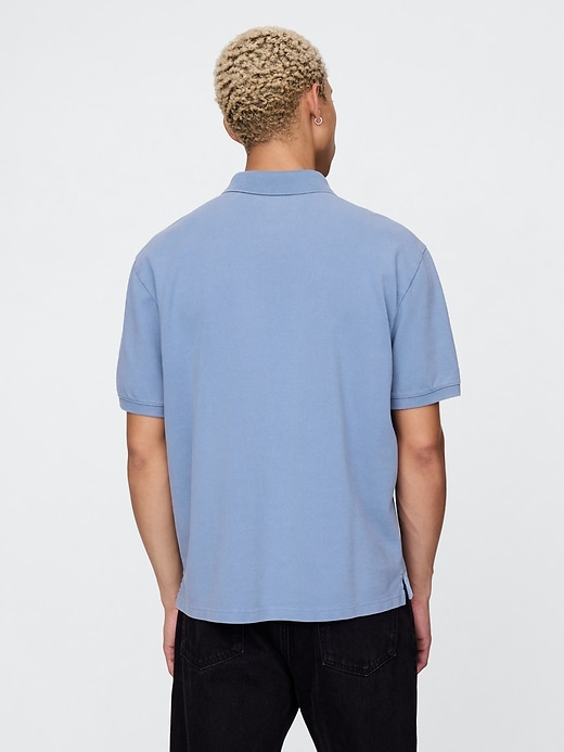 Image number 3 showing, Relaxed Pique Polo Shirt