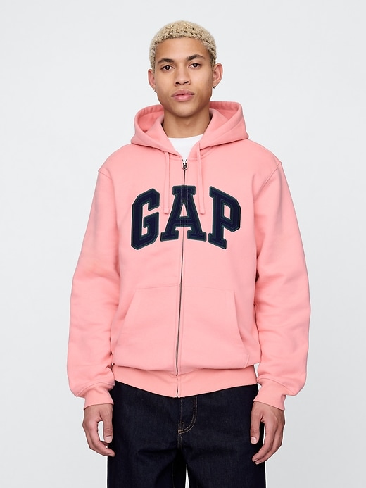 Image number 1 showing, VintageSoft Arch Logo Full-Zip Hoodie
