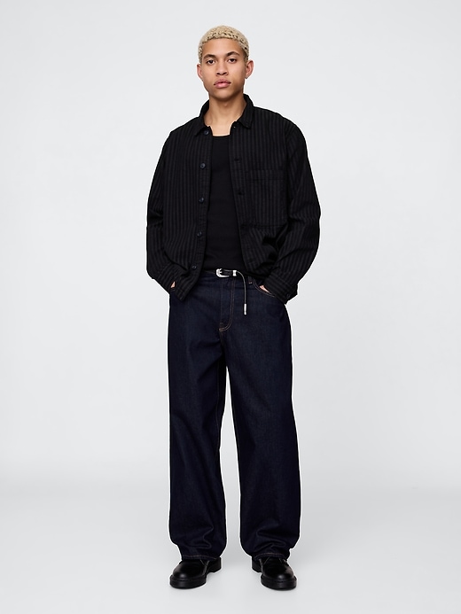 Image number 2 showing, Denim Stripe Shirt Jacket