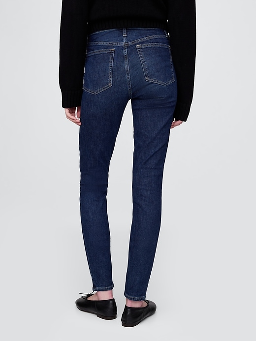 Image number 5 showing, High Rise True Skinny Jeans