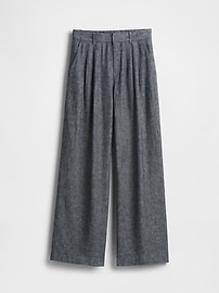 365 High Rise Linen-Blend Trousers