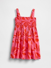 Kids Smocked Denim Dress
