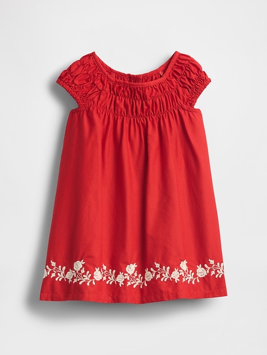Image number 2 showing, Baby & Toddler Smocked Puff-Sleeve Dress