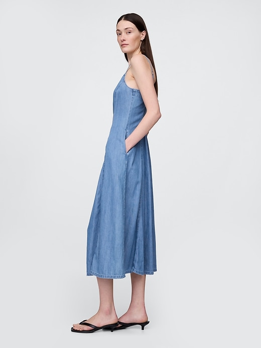 Image number 3 showing, Denim Maxi Dress