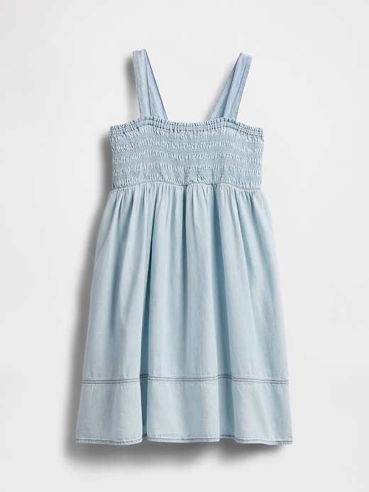 Image number 2 showing, Kids Smocked Denim Dress
