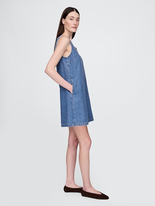 Image number 3 showing, UltraSoft Denim Mini Dress