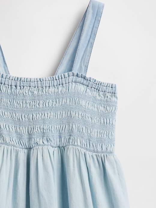 Image number 5 showing, Kids Smocked Denim Dress