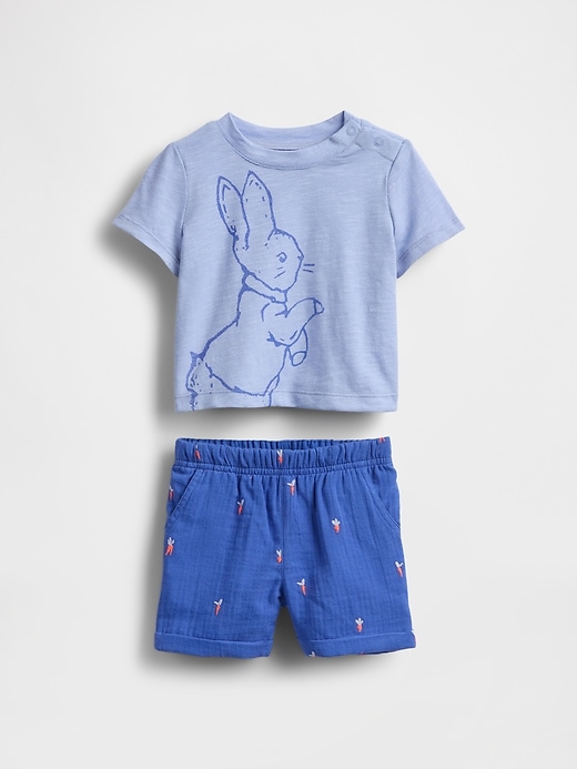 Image number 1 showing, Baby Peter Rabbit™ T-Shirt Outfit Set