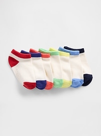 View large product image 1 of 1. Baby & Toddler No Show Socks (7-Pack)