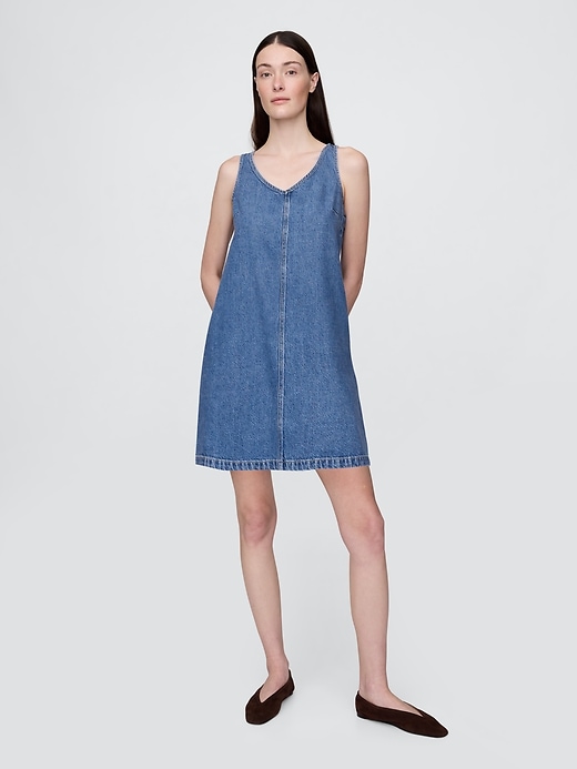 Image number 1 showing, UltraSoft Denim Mini Dress