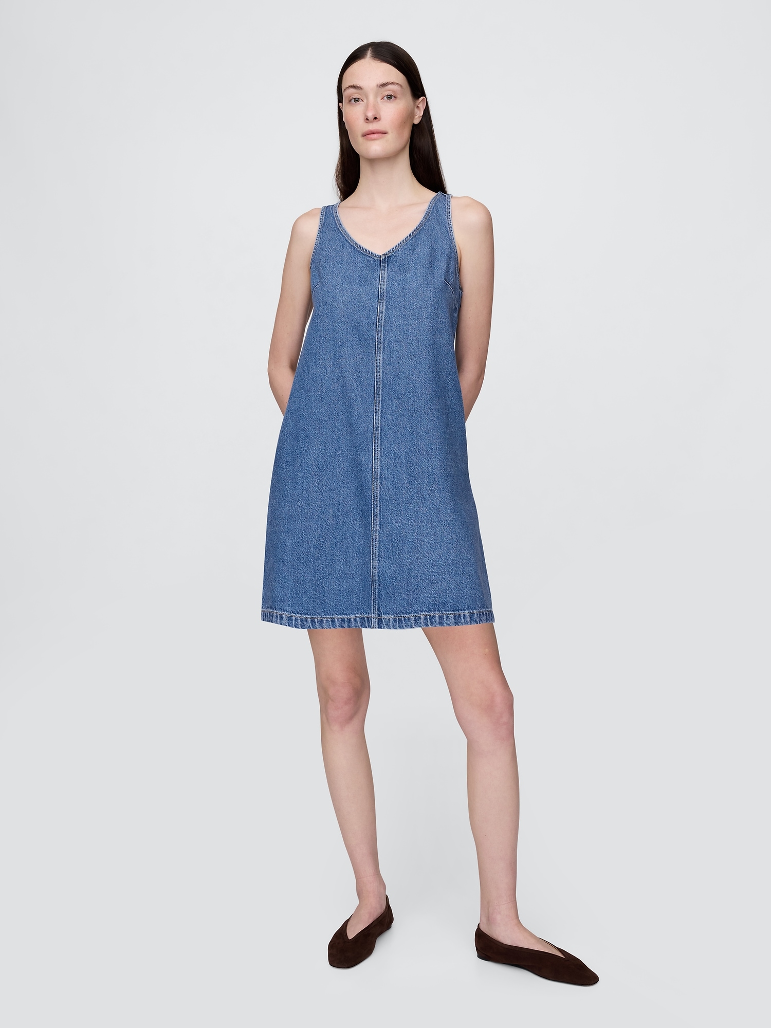 UltraSoft Denim Mini Dress