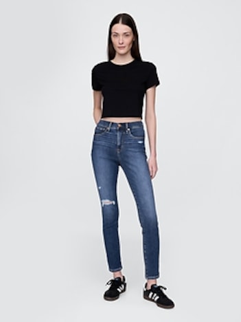 High Rise True Skinny Jeans