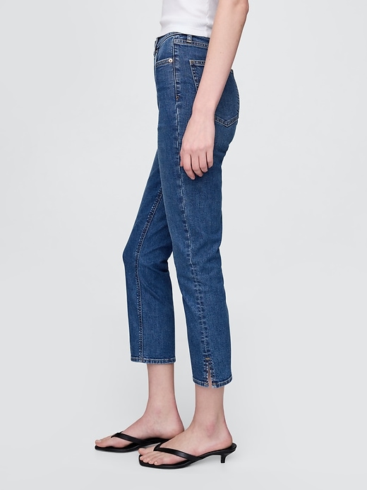 Image number 3 showing, High Rise Capri Jeans