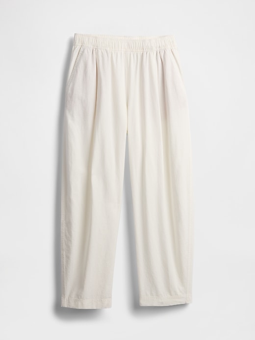 Image number 7 showing, Mid Rise Linen-Blend Easy Barrel Pants