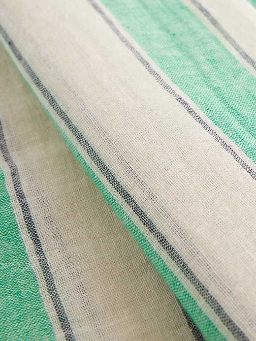 Image number 3 showing, Linen-Cotton Striped Sarong