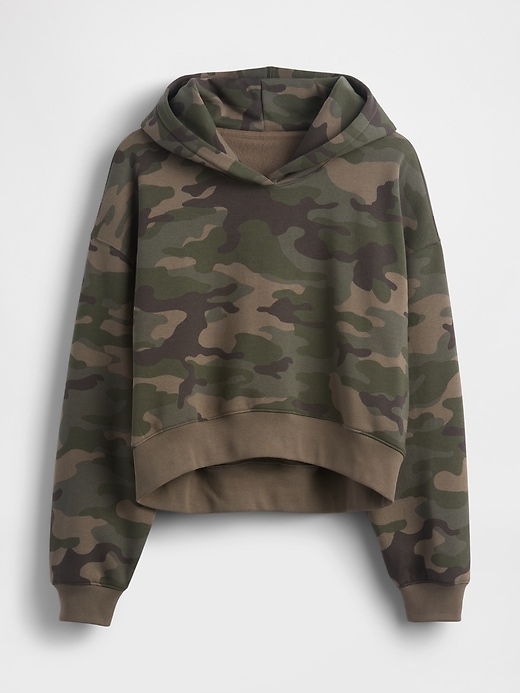 Image number 6 showing, VintageSoft Cropped Camo Hoodie