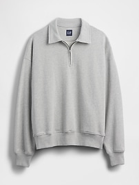 Heavyweight Oversized Quarter-Zip Pullover