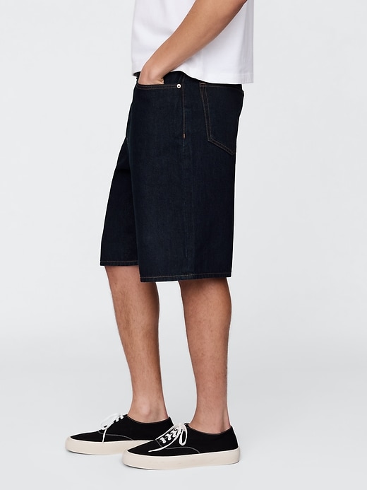 Image number 3 showing, 10.5" Baggy Denim Shorts