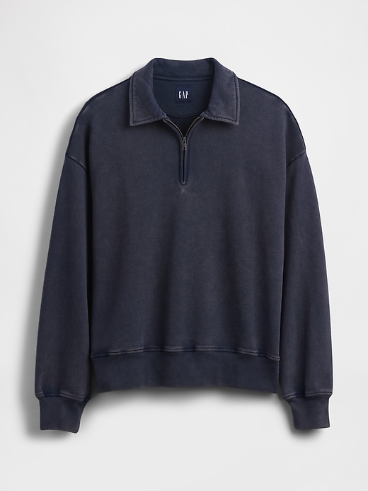 Image number 5 showing, Heavyweight Oversized Quarter-Zip Pullover