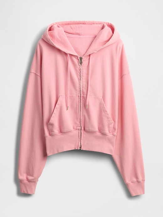 Image number 4 showing, Heavyweight French Terry Oversized Zip Wedge Hoodie