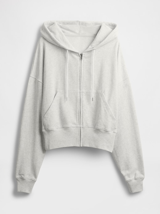 Image number 4 showing, Heavyweight French Terry Oversized Zip Wedge Hoodie