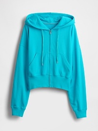 Heavyweight French Terry Oversized Zip Wedge Hoodie