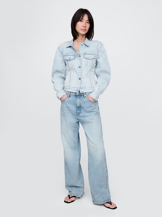 Image number 2 showing, Barrel-Sleeve Icon Denim Jacket