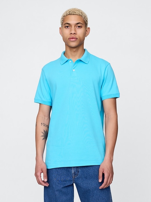 Image number 1 showing, Pique Polo Shirt