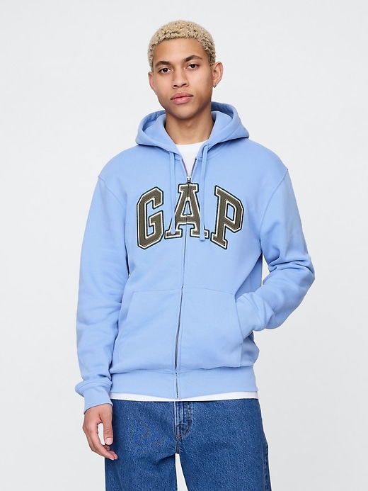 Image number 1 showing, VintageSoft Arch Logo Full-Zip Hoodie