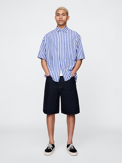 Image number 1 showing, 10.5" Baggy Denim Shorts