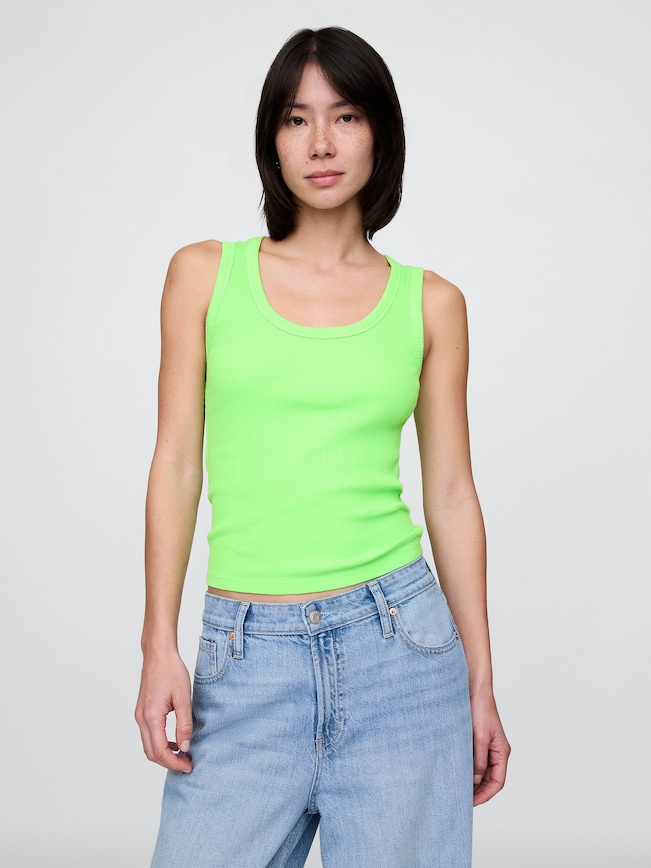 Rib Scoop Tank Top