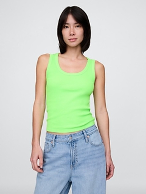 Rib Scoop Tank Top