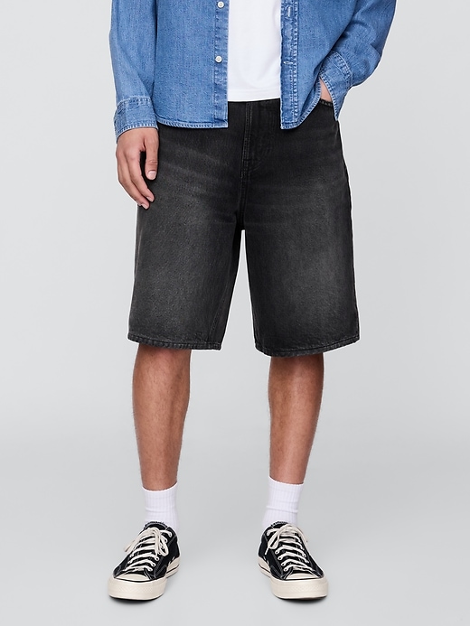 Image number 2 showing, 10.5" Baggy Denim Shorts
