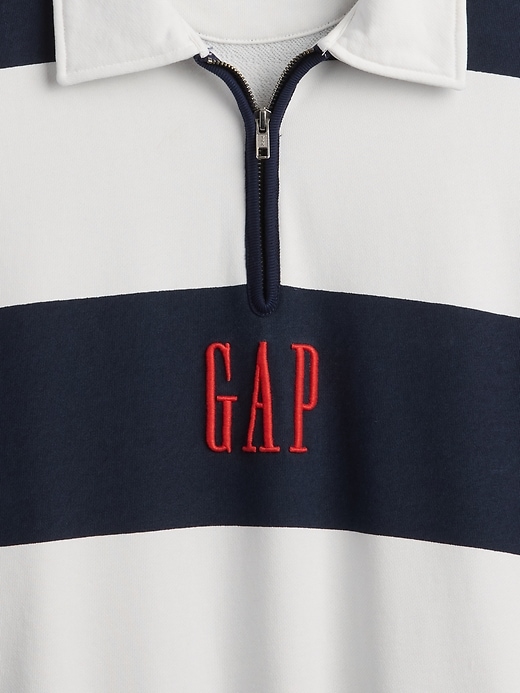Image number 4 showing, Heavyweight Striped Logo Pullover