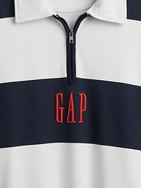 Heavyweight Striped Logo Pullover