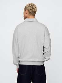 Heavyweight Oversized Quarter-Zip Pullover