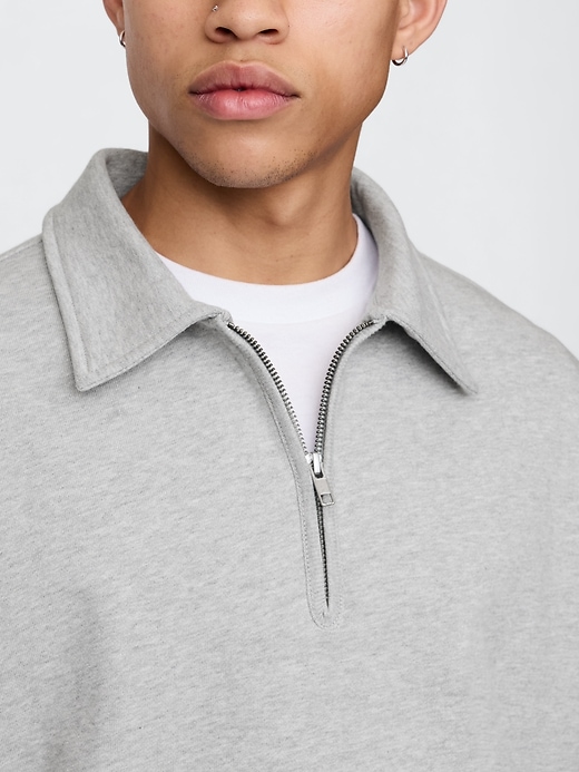 Image number 4 showing, Heavyweight Oversized Quarter-Zip Pullover